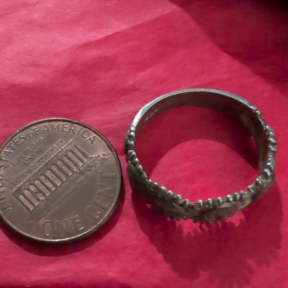 Sterling Silver Sun Face Ring - image 4